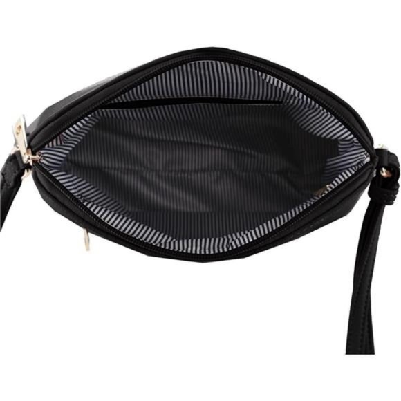 Lightweight Medium Dome Crossbody Bag Shoulder Bag with Tassel adjustable Strap - Picture 6 of 6